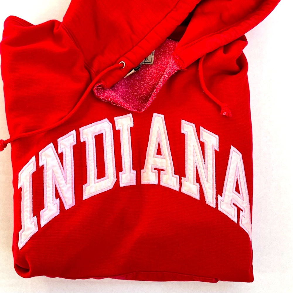Vintage 1980s Indiana University hoodie sweatshirt large Steve and Barry’s